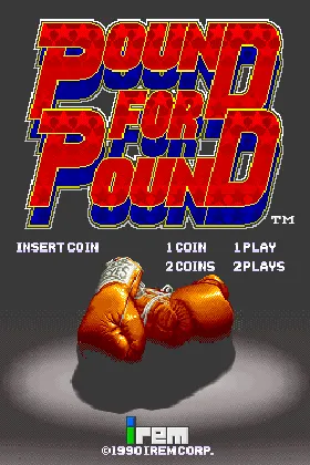 Pound for Pound (World) screen shot title